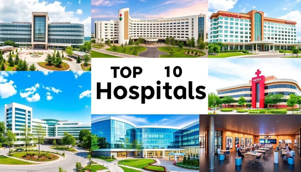 list of top 10 hospitals in the US